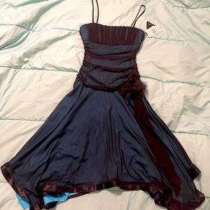 NWT Black and Blue Formal Prom Dress